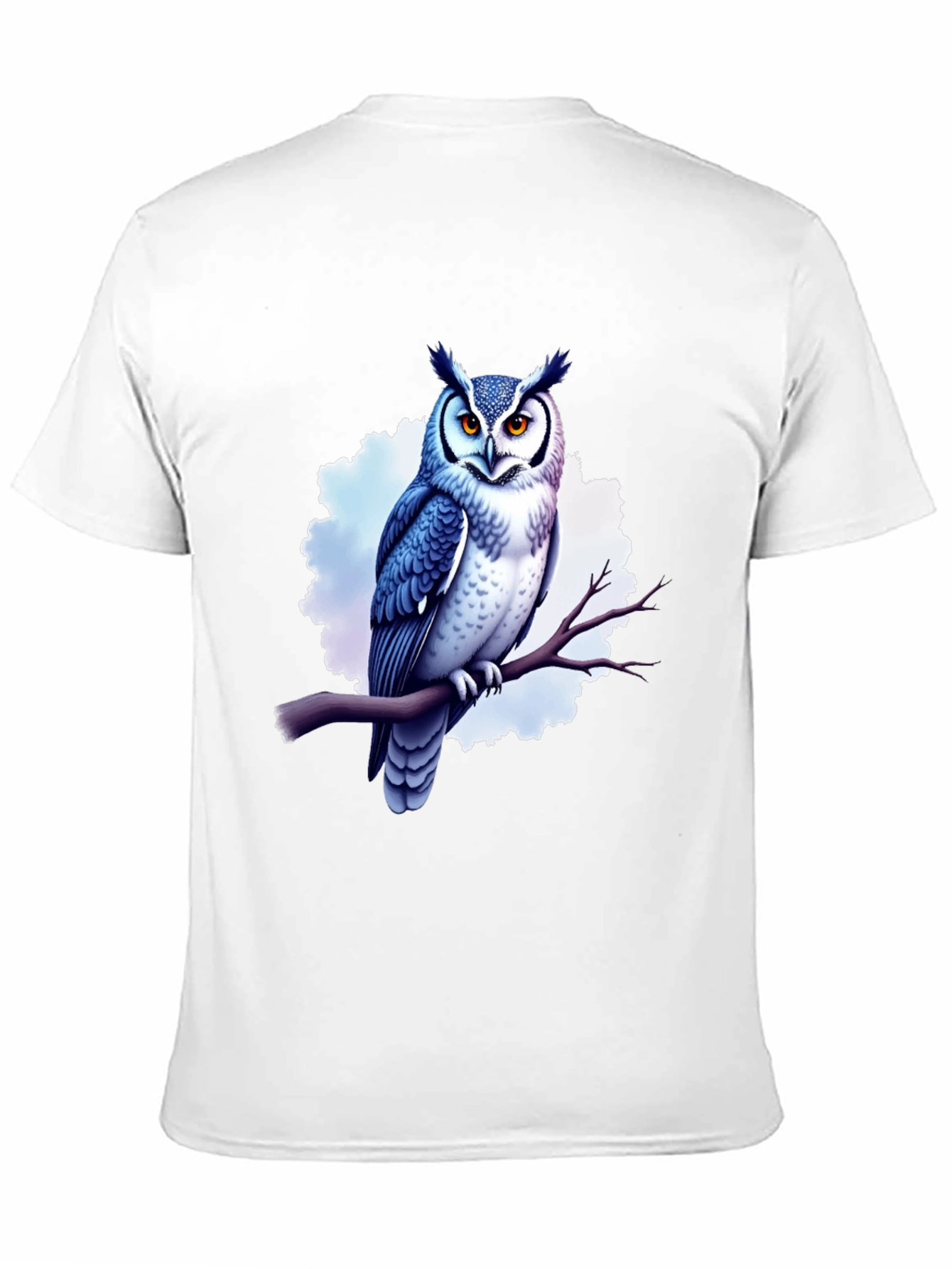 Cool Owl Graphic Tee - Black Cotton T-Shirt