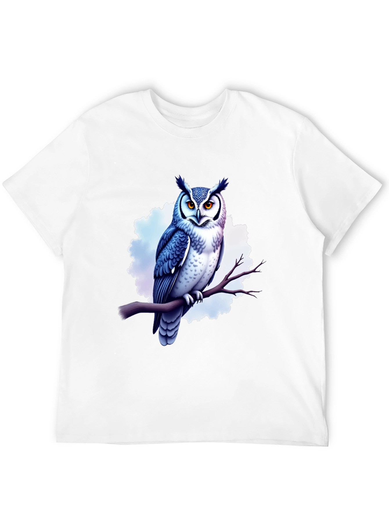 Cool Owl Graphic Tee - Black Cotton T-Shirt