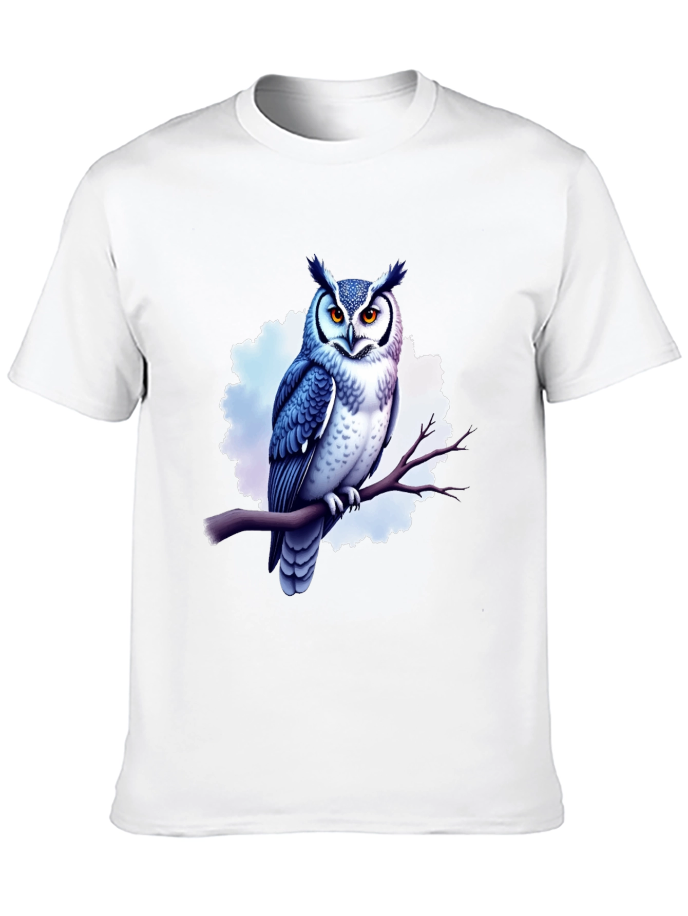 Cool Owl Graphic Tee - Black Cotton T-Shirt
