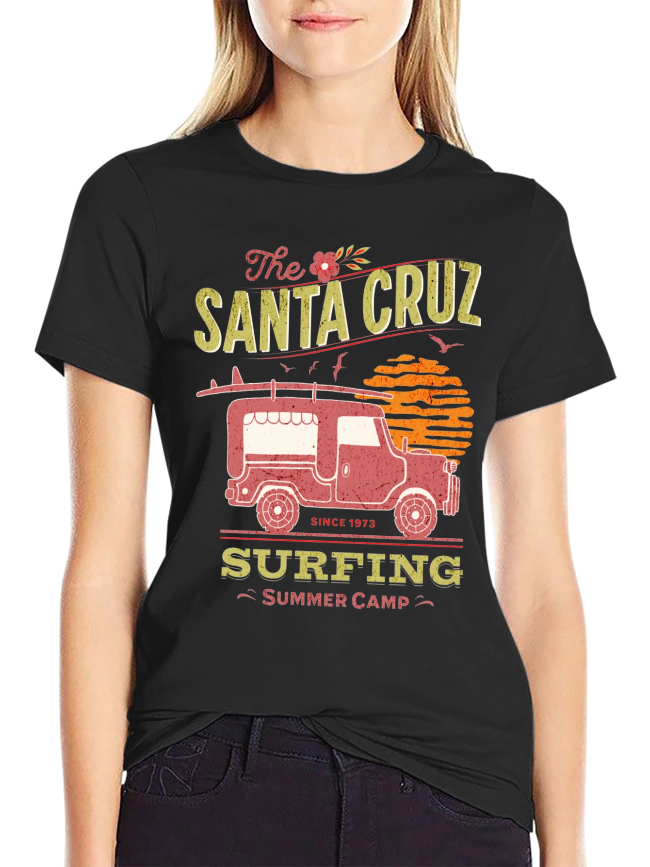 Santa Cruz Surfing Summer Camp Graphic Tee