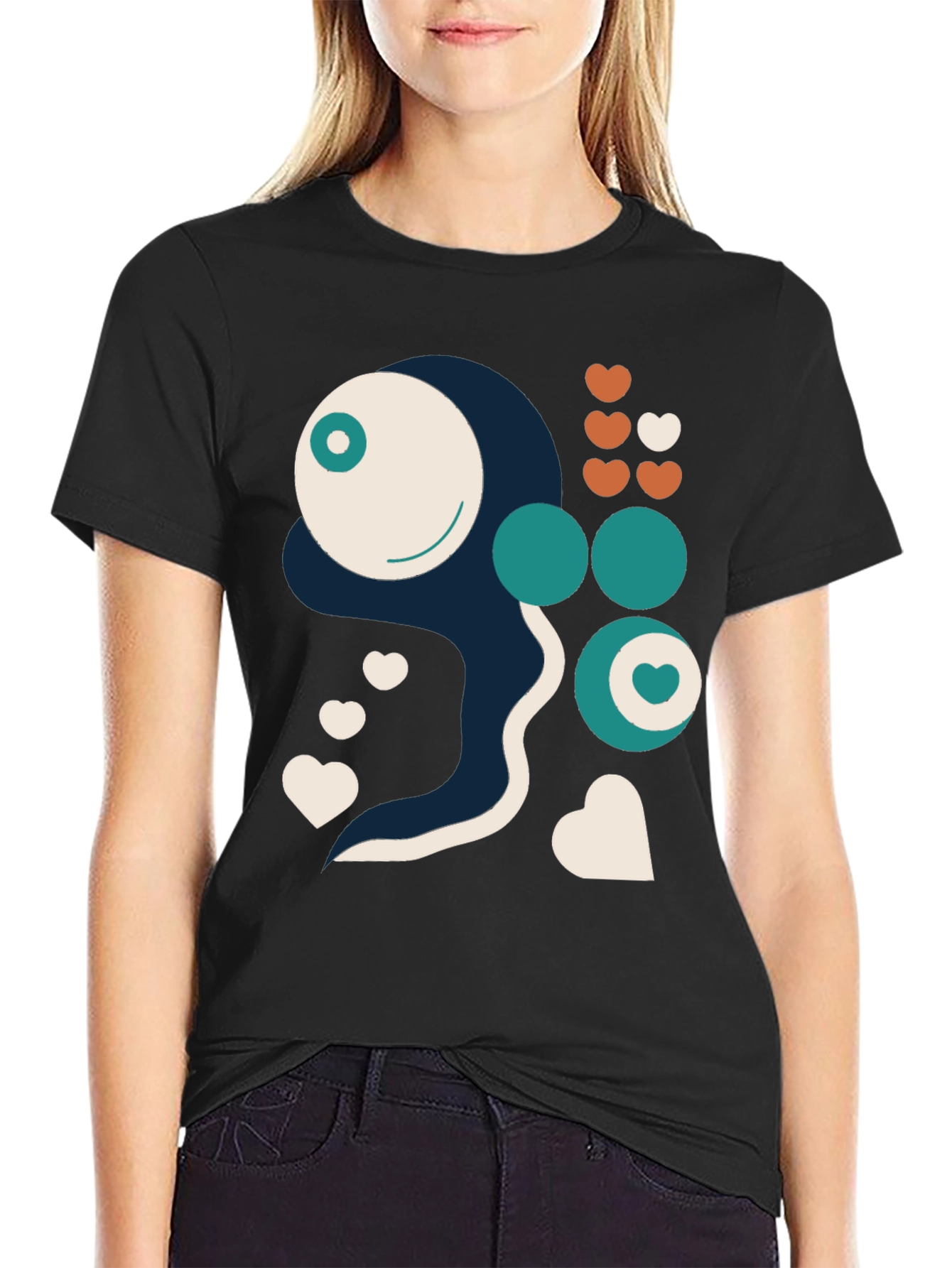 Abstract Graphic Print Tee