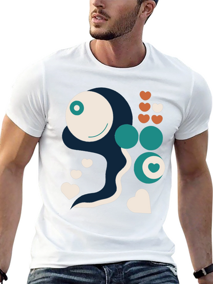 Abstract Graphic Print Tee