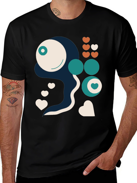 Abstract Graphic Print Tee