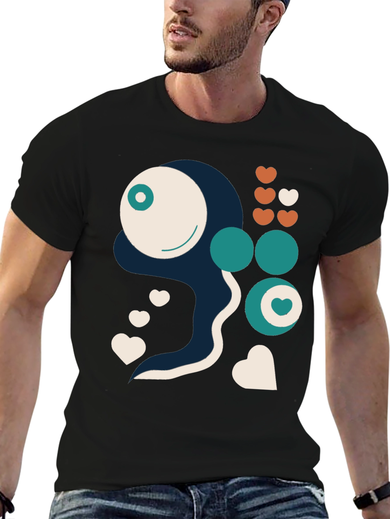 Abstract Graphic Print Tee