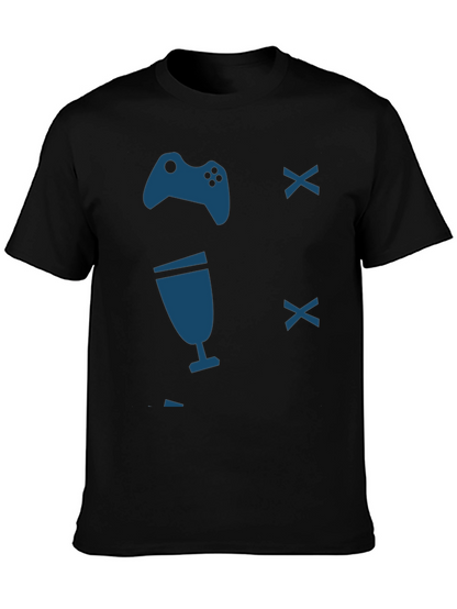 Gamer T-Shirt - Controller & Drink Design