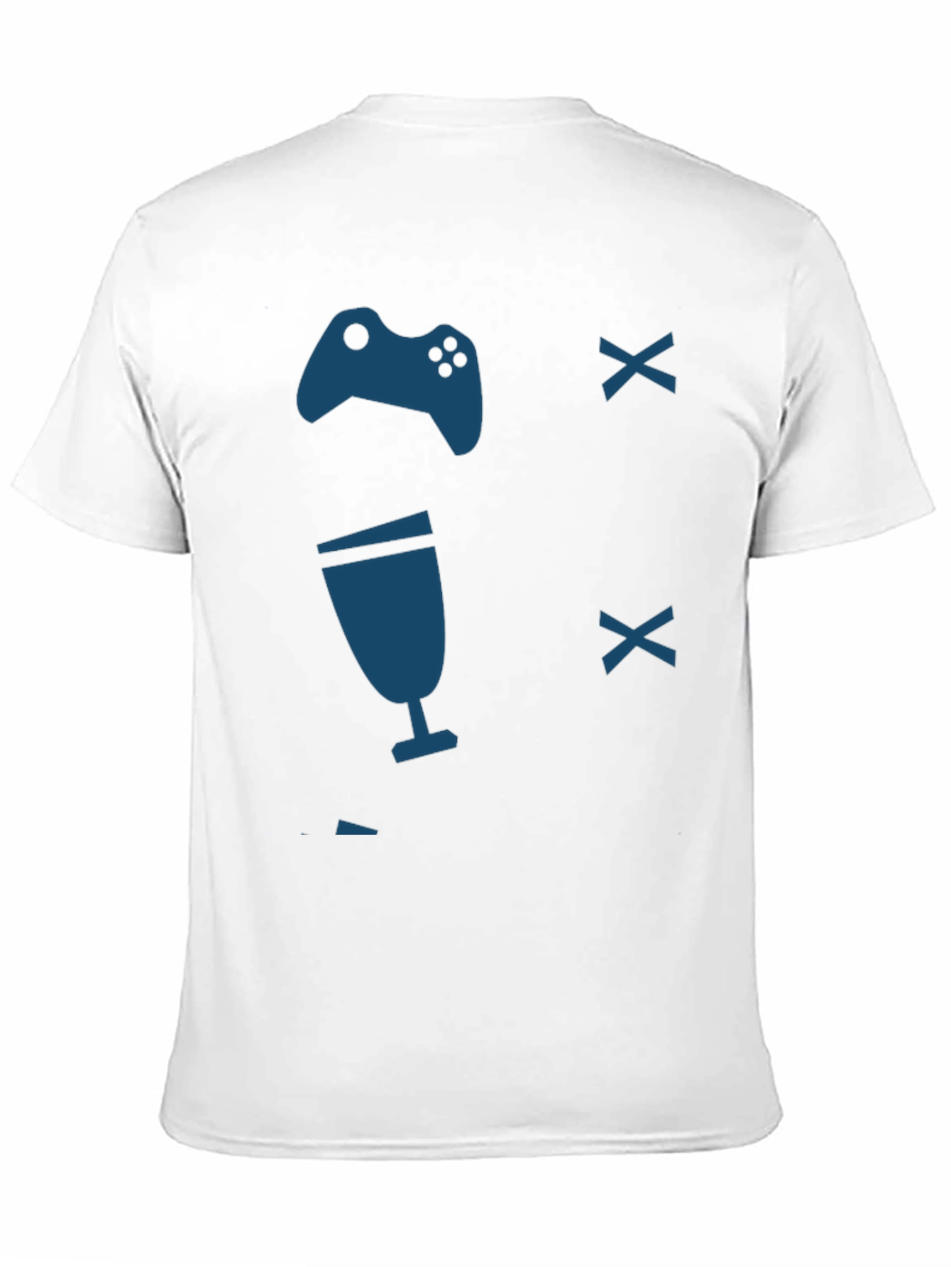 Gamer T-Shirt - Controller & Drink Design