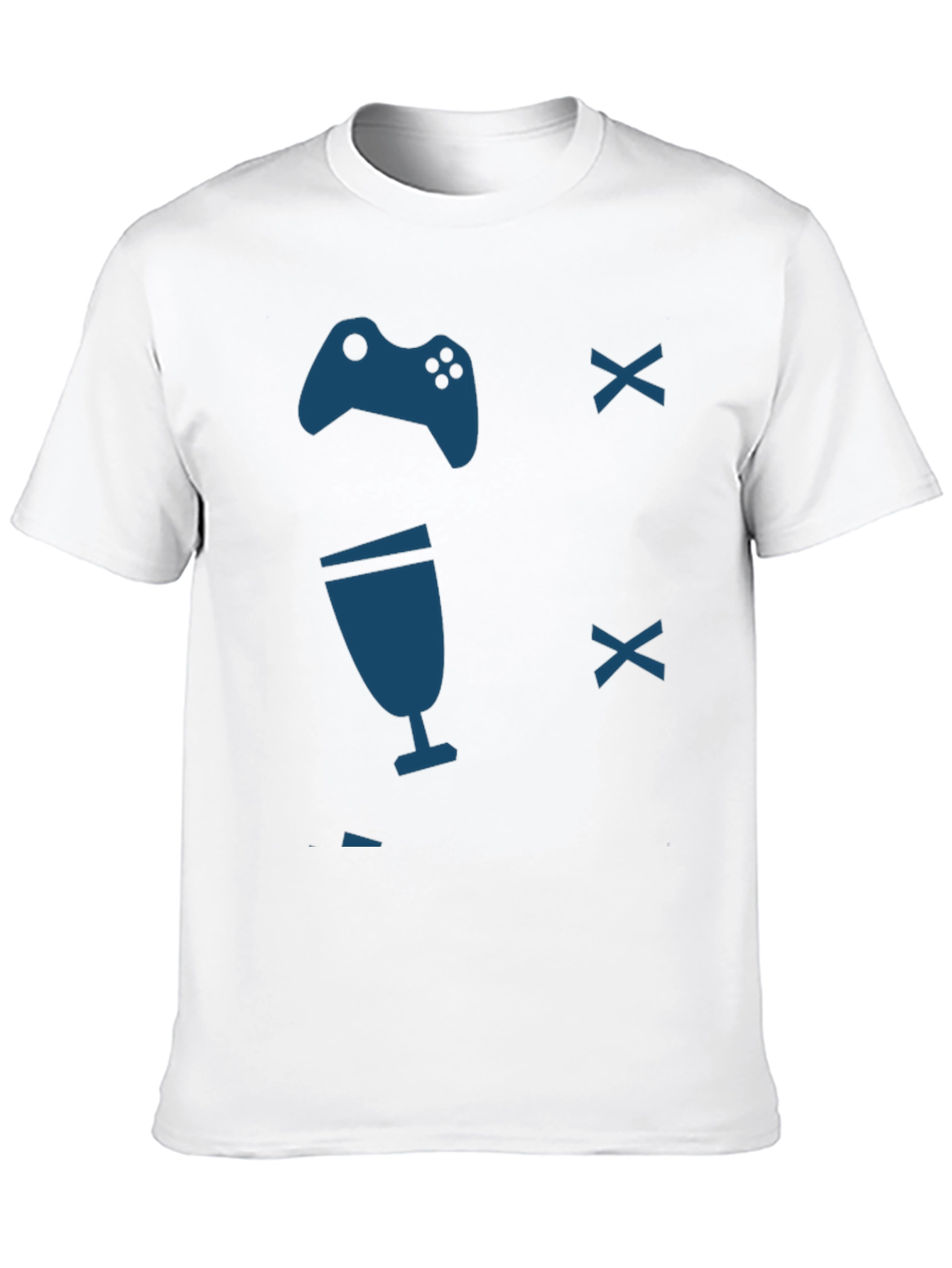 Gamer T-Shirt - Controller & Drink Design