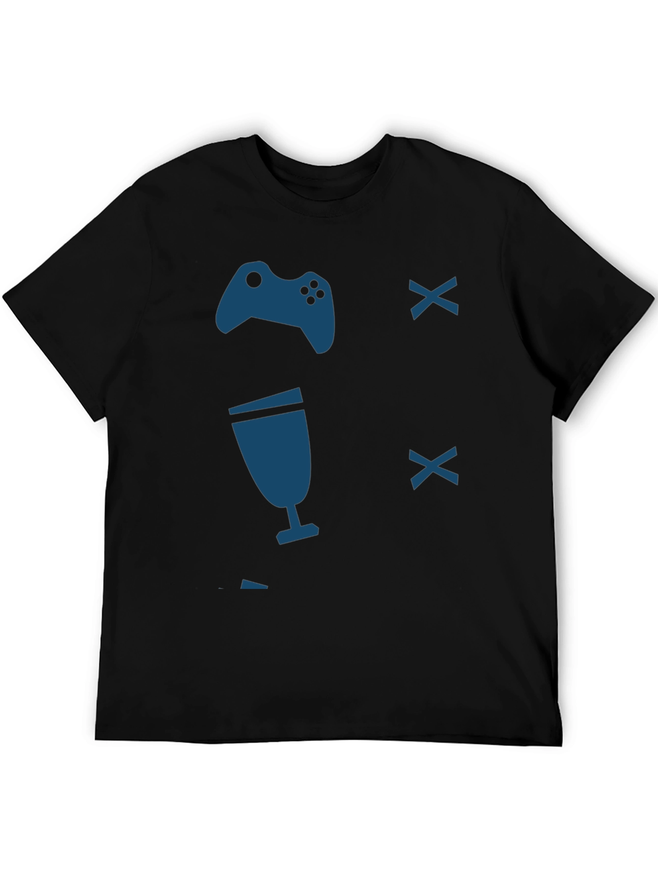 Gamer T-Shirt - Controller & Drink Design