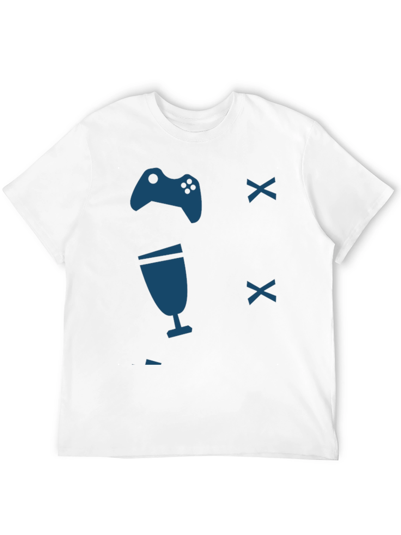 Gamer T-Shirt - Controller & Drink Design