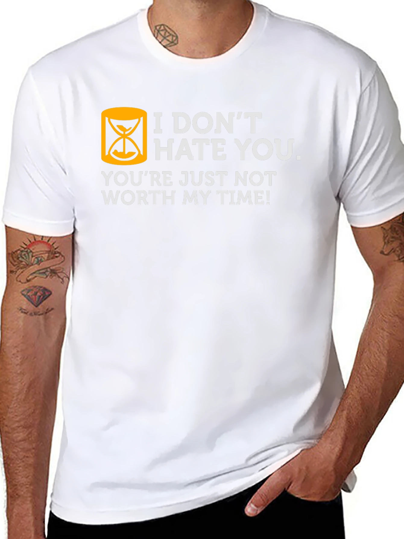 Humorous Not Worth My Time Graphic T-Shirt
