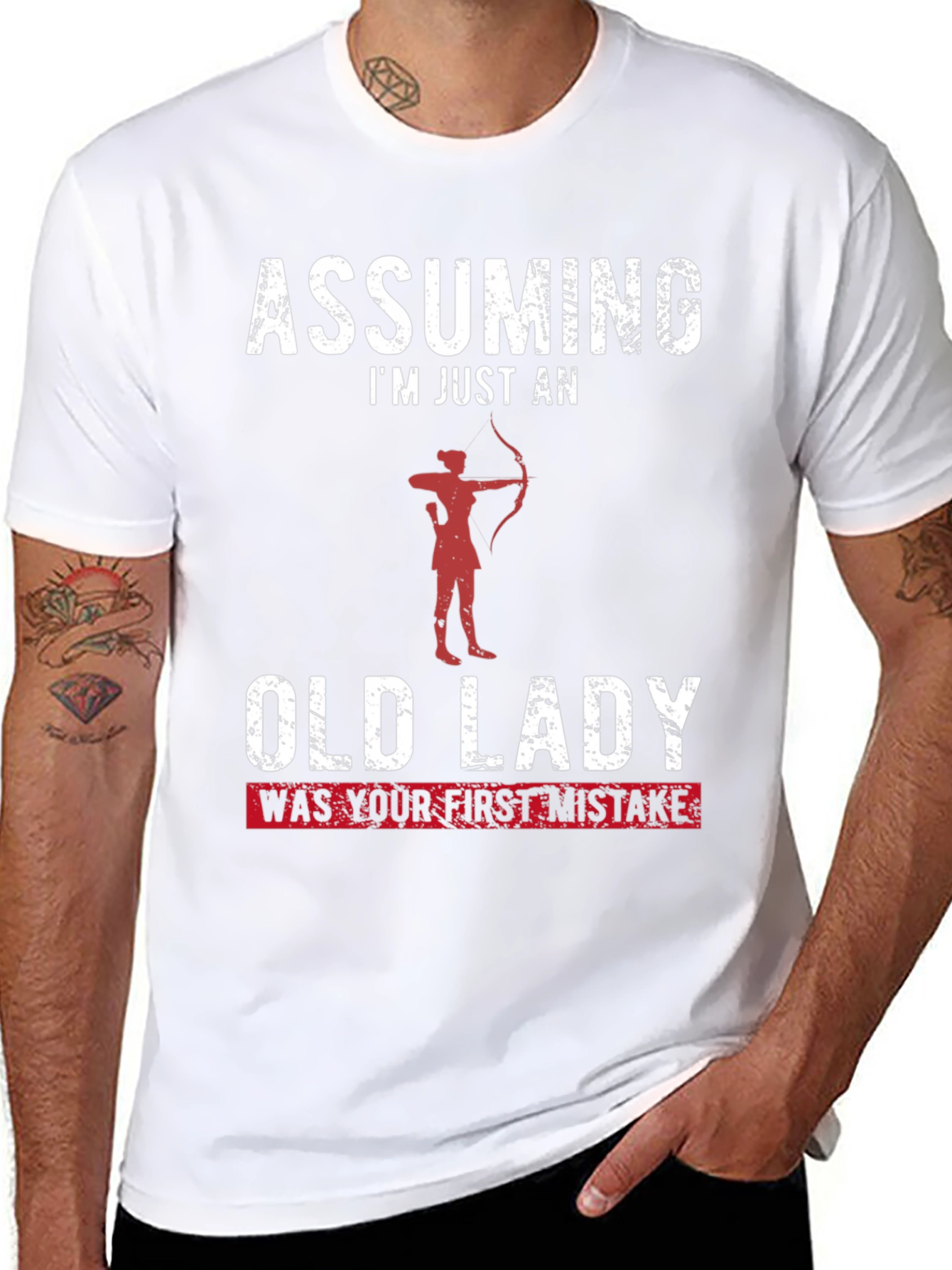 Assuming Im Just an Old Lady Funny T-Shirt