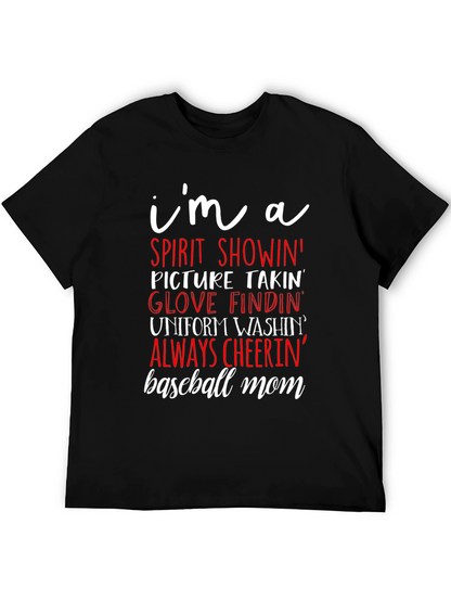 Baseball Mom Graphic T-Shirt