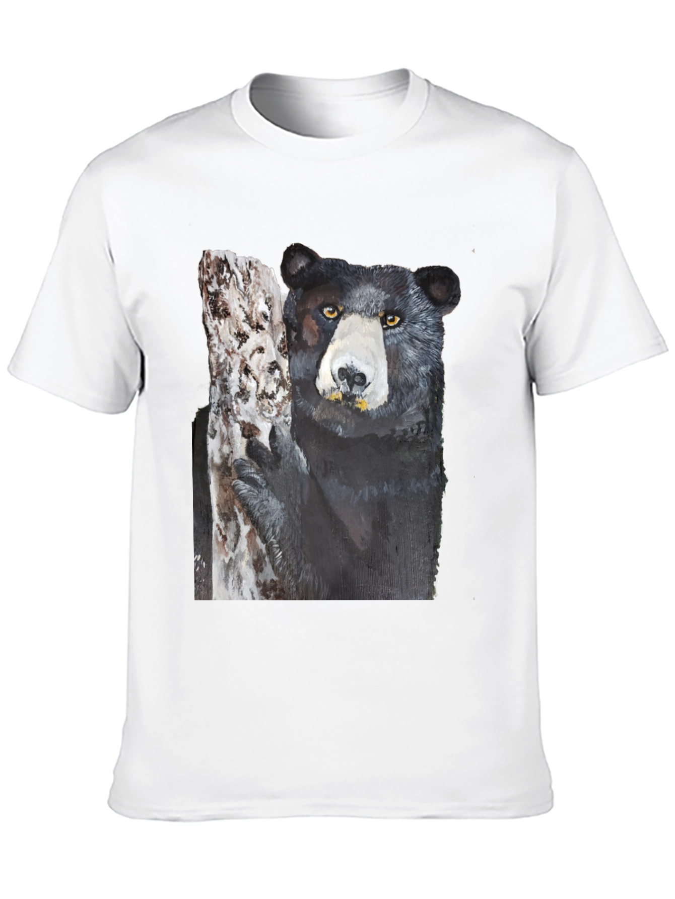 Black Bear on Tree Graphic Tee