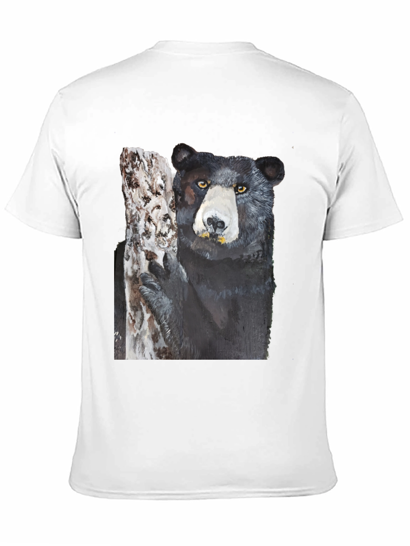 Black Bear on Tree Graphic Tee