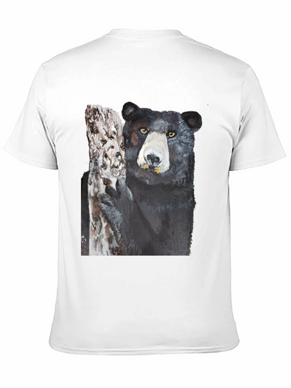Black Bear on Tree Graphic Tee