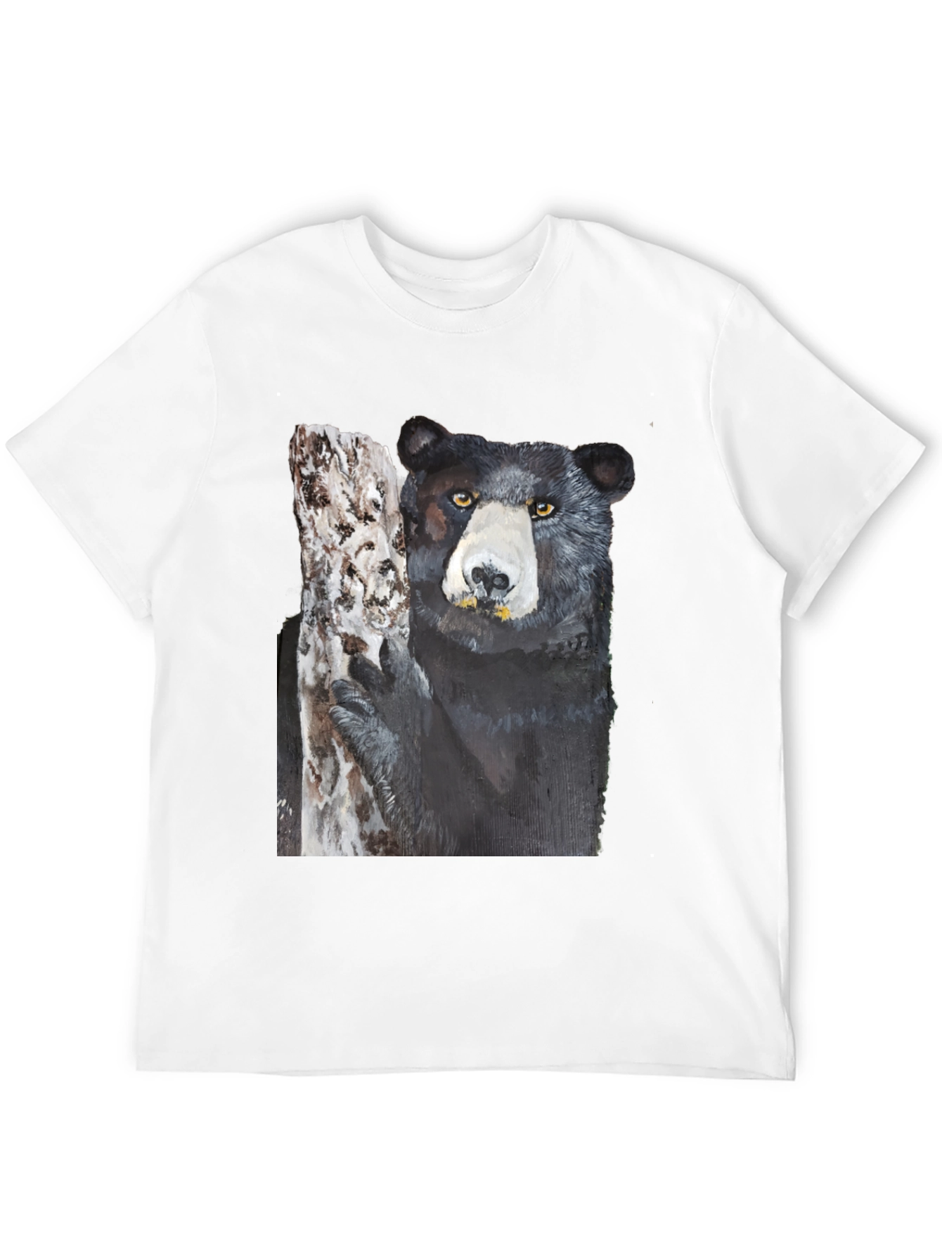 Black Bear on Tree Graphic Tee