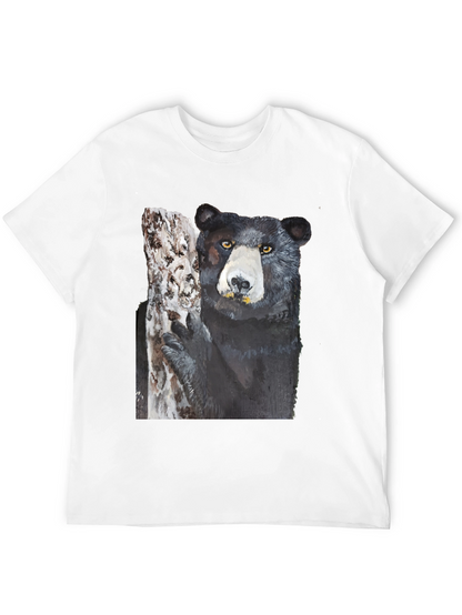Black Bear on Tree Graphic Tee
