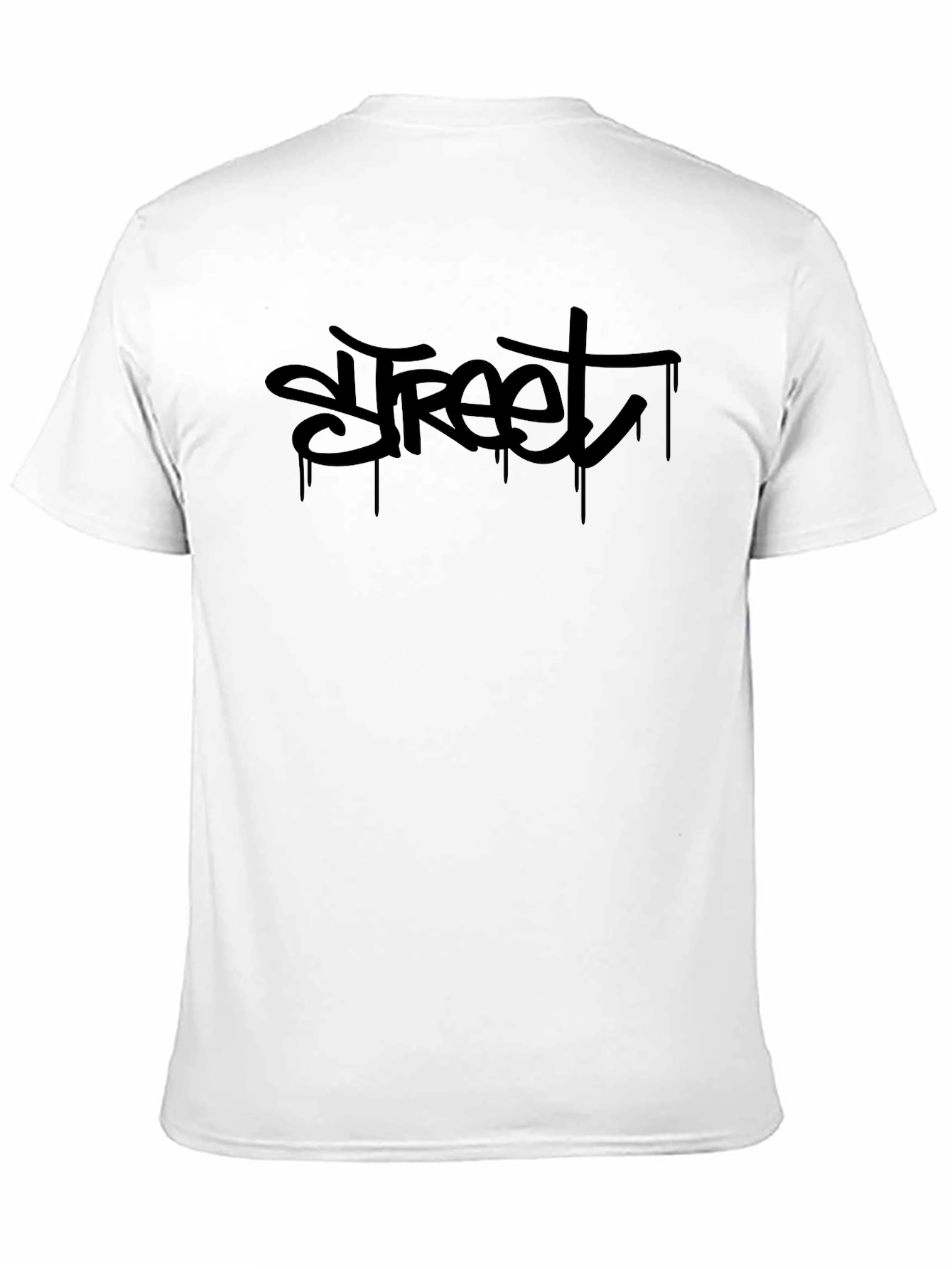 Street Graffiti Style Black T-Shirt