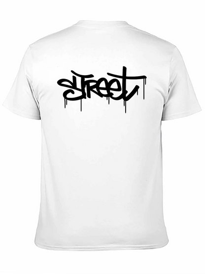 Street Graffiti Style Black T-Shirt