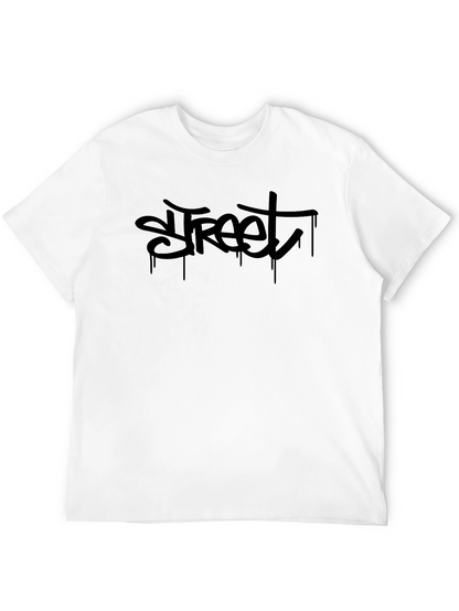 Street Graffiti Style Black T-Shirt