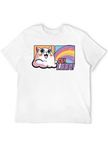 Cute Cat Rainbow T-Shirt - Oh Look!