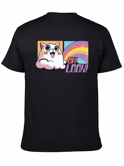 Cute Cat Rainbow T-Shirt - Oh Look!