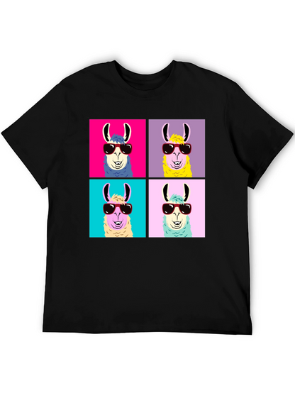 Llama Pop Art T-Shirt - Cool Animal Tee