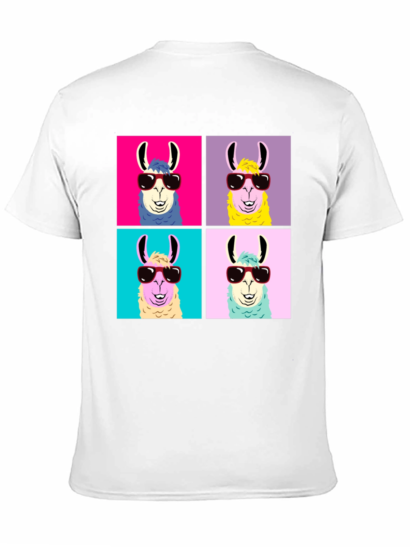 Llama Pop Art T-Shirt - Cool Animal Tee