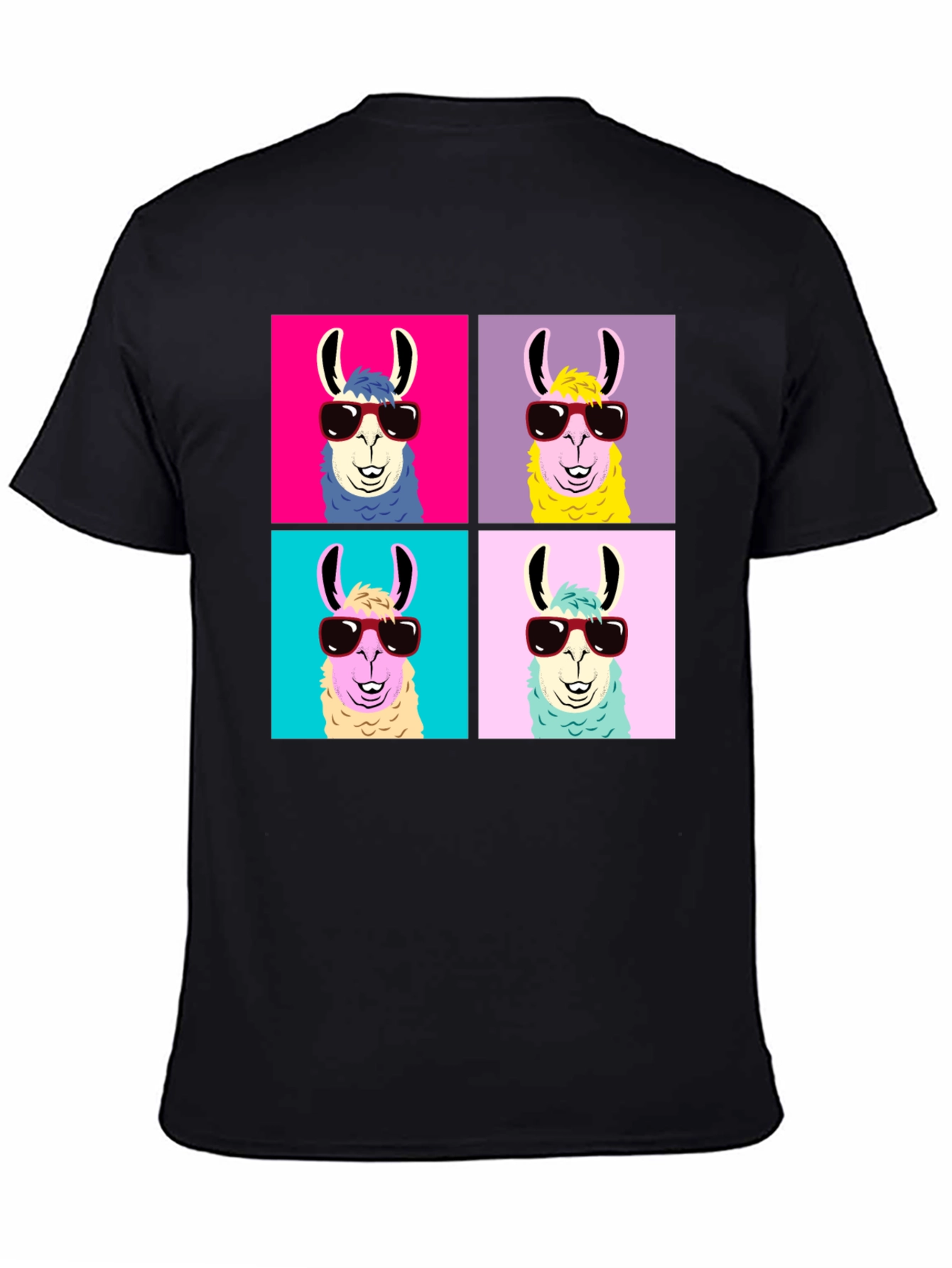 Llama Pop Art T-Shirt - Cool Animal Tee
