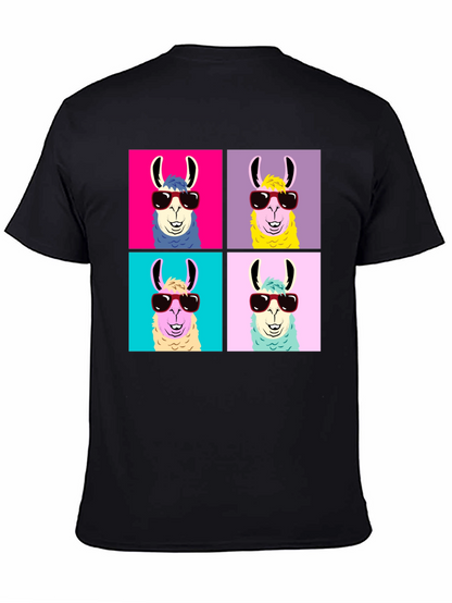 Llama Pop Art T-Shirt - Cool Animal Tee