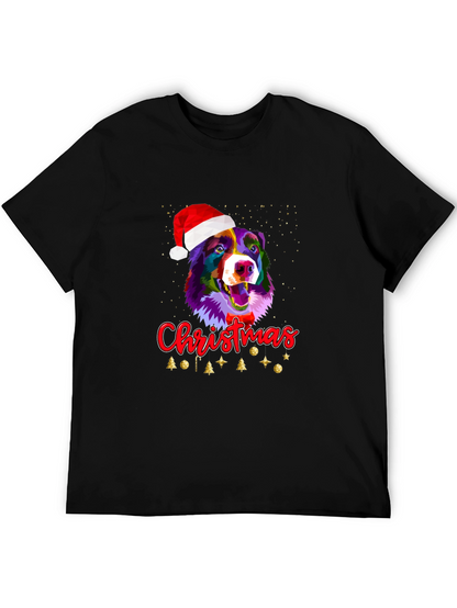 Festive Dog Christmas Graphic Tee