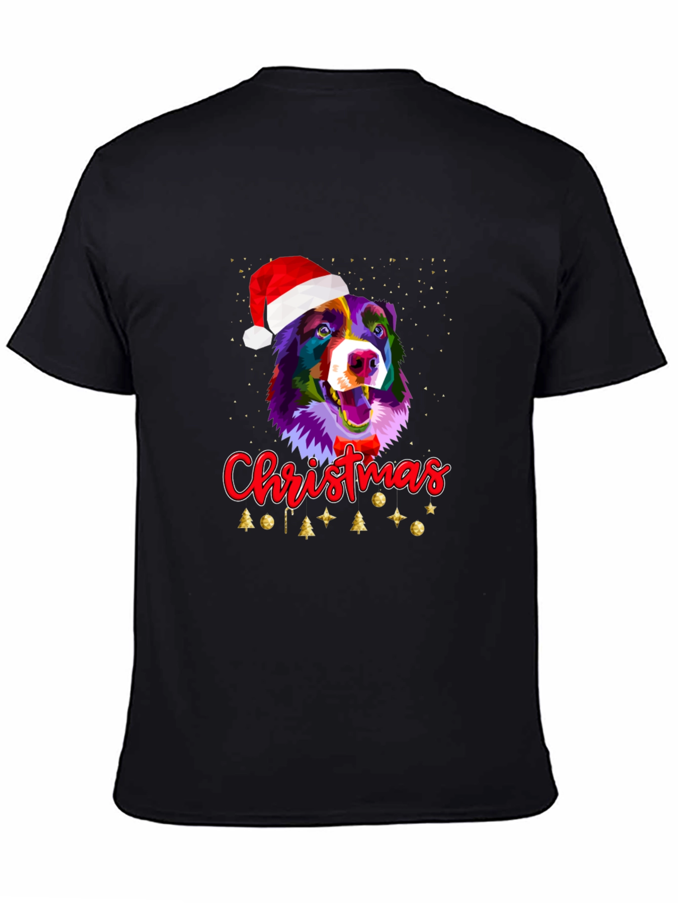 Festive Dog Christmas Graphic Tee