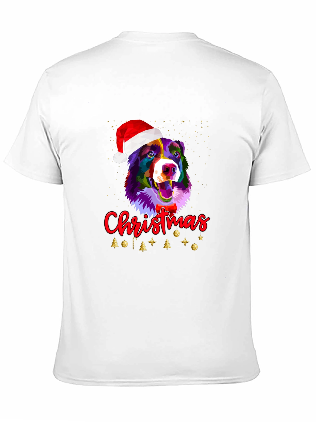 Festive Dog Christmas Graphic Tee
