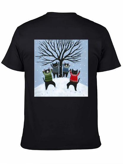Winter Cat Sweater T-Shirt