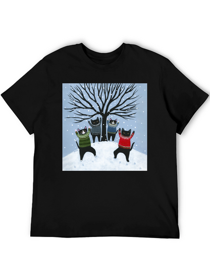 Winter Cat Sweater T-Shirt