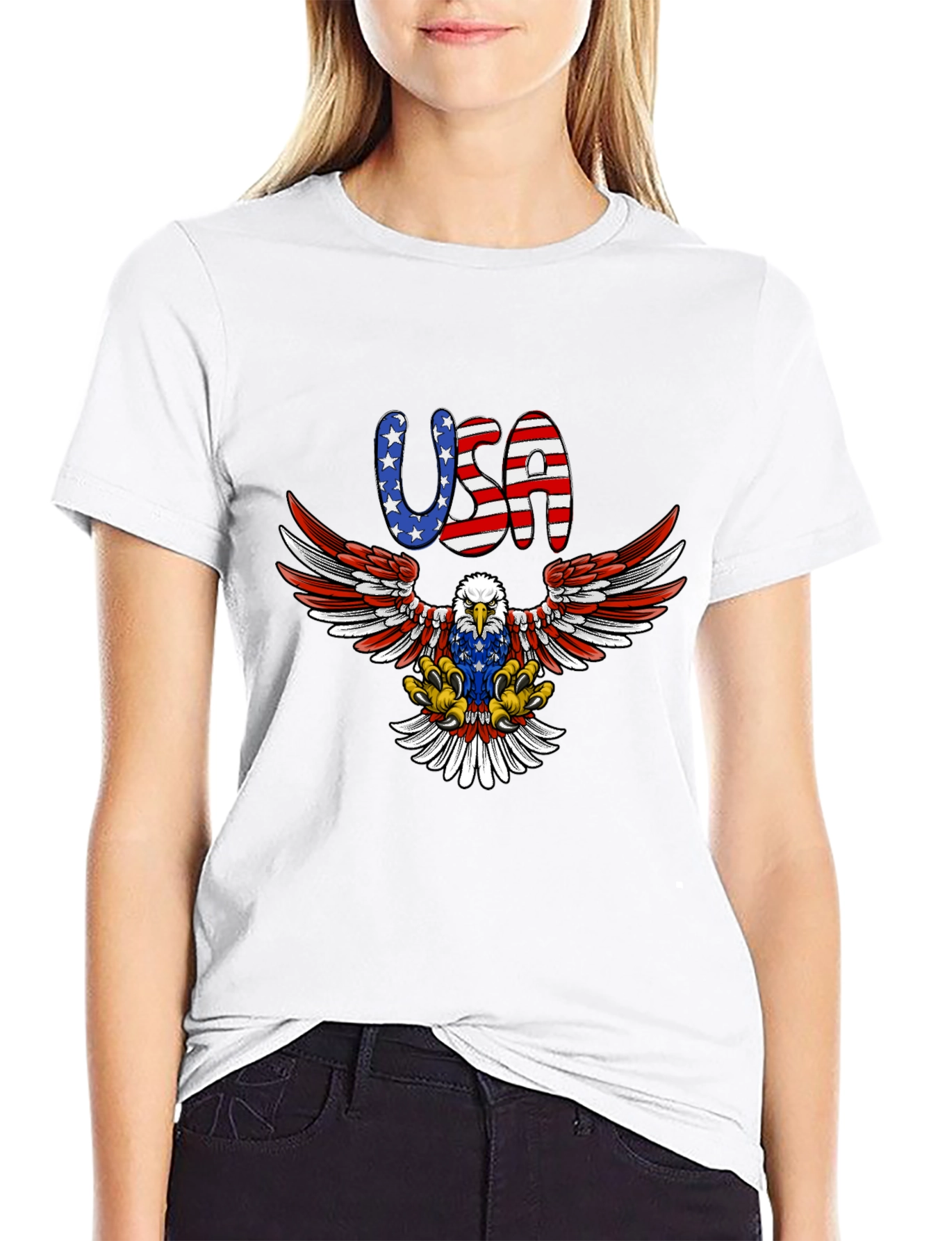 USA Eagle Graphic Tee - Patriotic American Pride