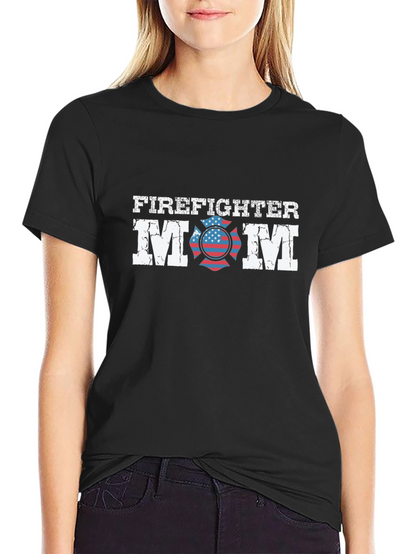 Firefighter Mom Graphic T-Shirt