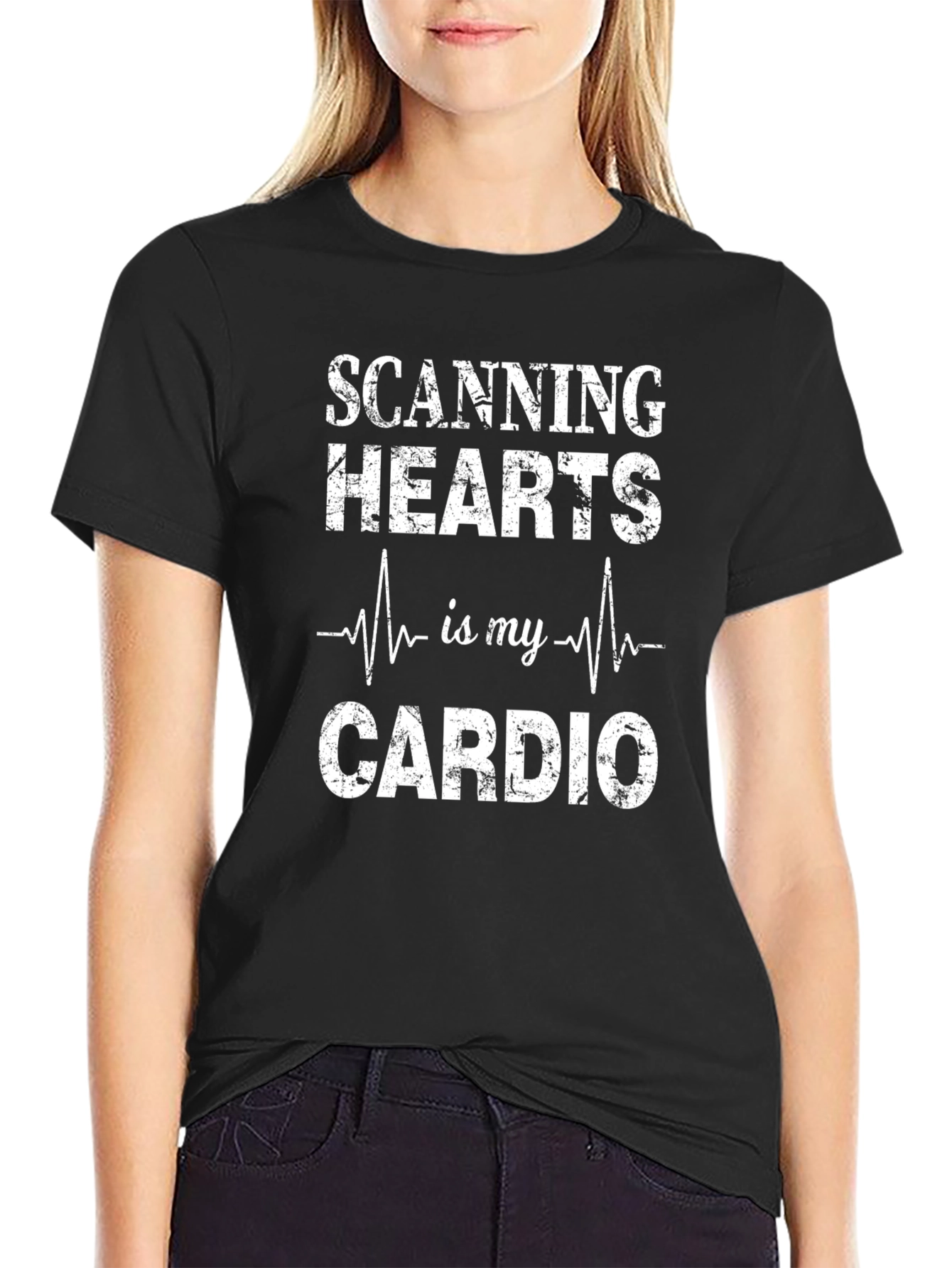 Scanning Hearts is My Cardio T-Shirt - Funny Gift