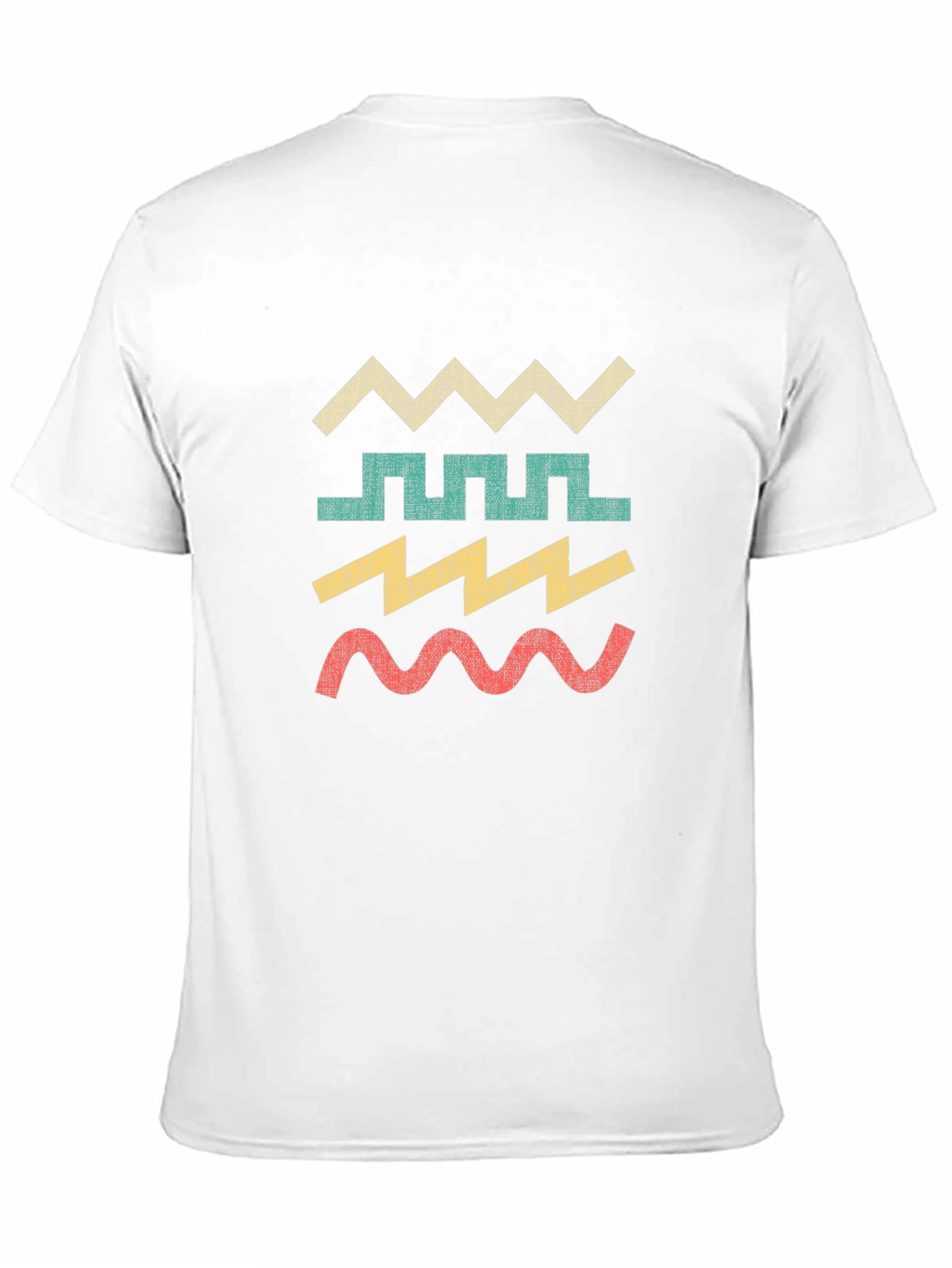 Retro Geometric Wave T-Shirt - Cool Graphic Tee