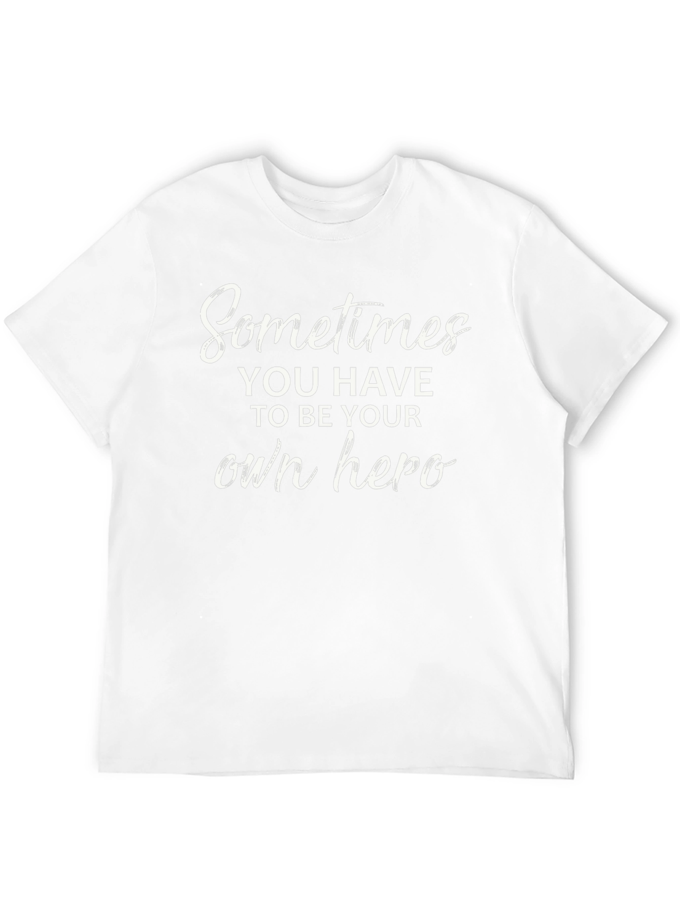 Be Your Own Hero Black Graphic Tee Shirt