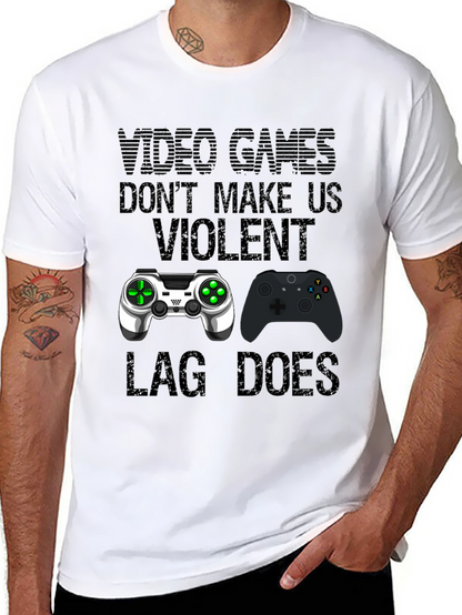 Video Games Dont Make Us Violent T-Shirt