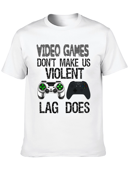 Video Games Dont Make Us Violent T-Shirt