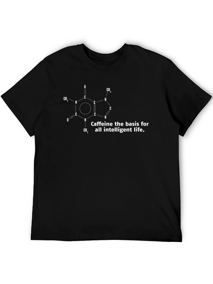 Caffeine Molecule T-Shirt - Science Humor