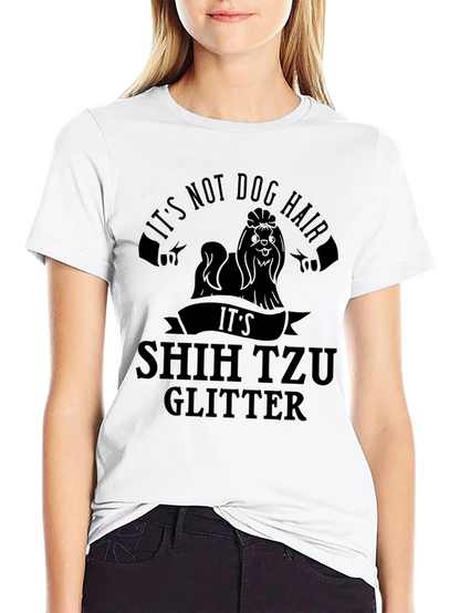 Shih Tzu Glitter T-Shirt - Dog Lover Tee