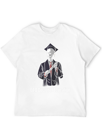 Ed.D Doctor of Education Skeleton Graphic T-Shirt