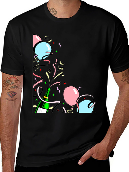 Celebration T-Shirt: Balloons & Bubbly