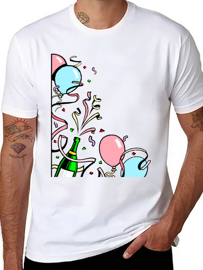 Celebration T-Shirt: Balloons & Bubbly