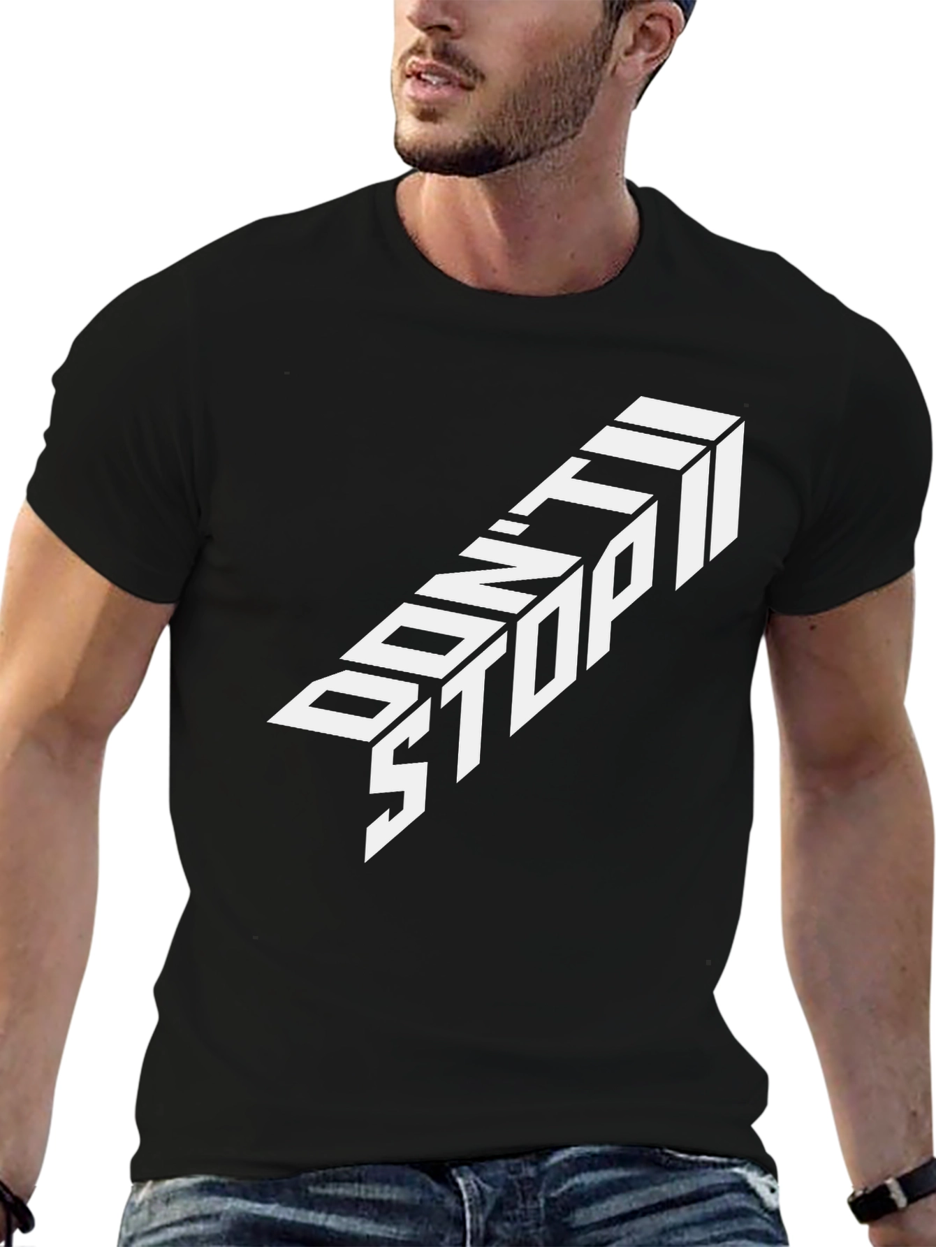 Dont Stop Graphic Tee - Black
