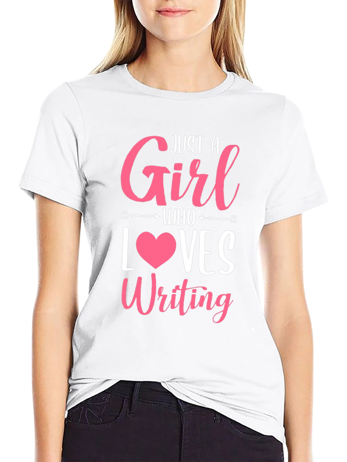 Just a Girl Who Loves Writing T-Shirt