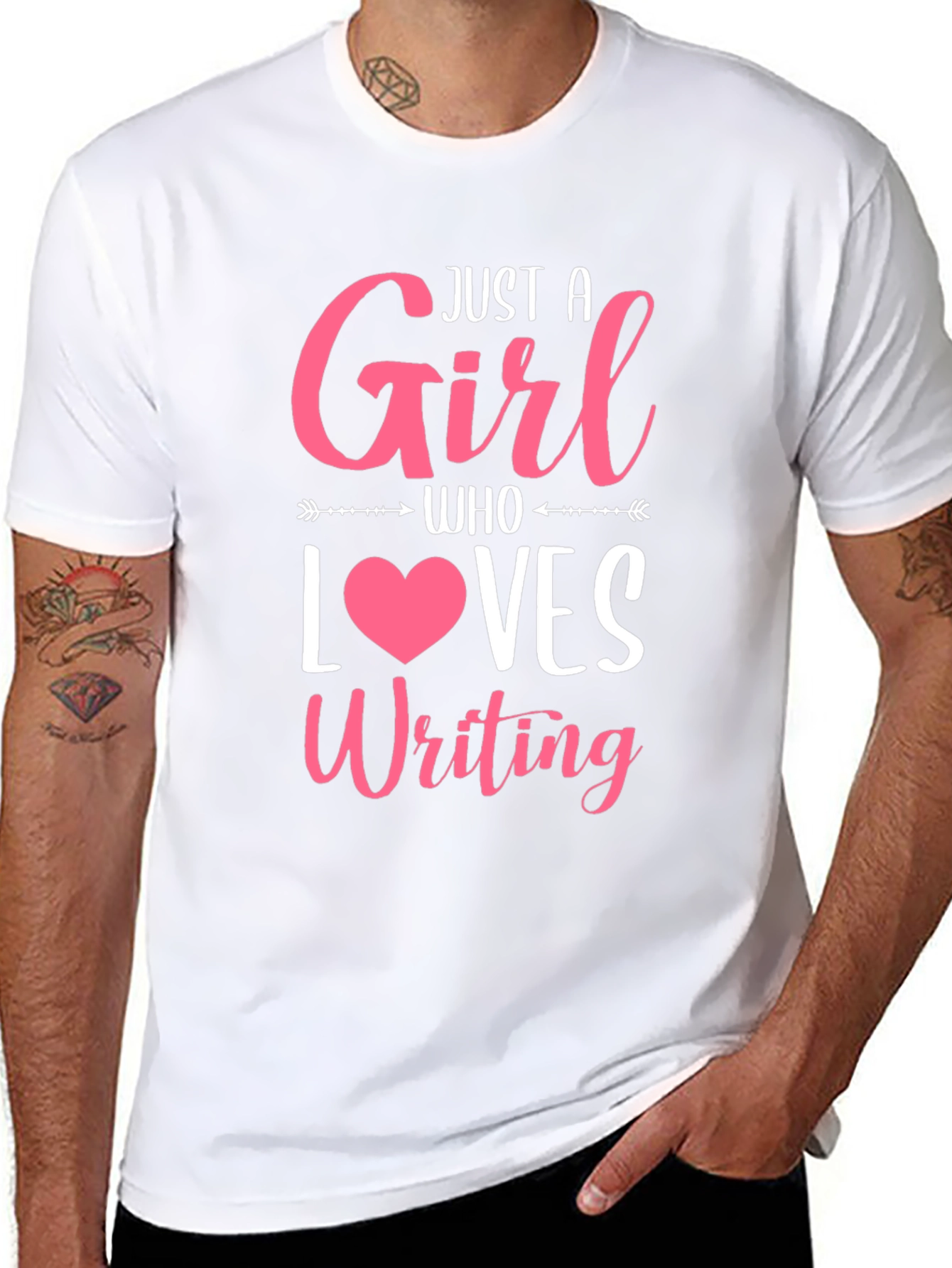 Just a Girl Who Loves Writing T-Shirt